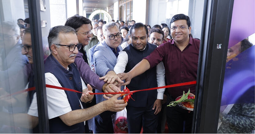 The Artham office inauguration ribbon-cutting ceremony.